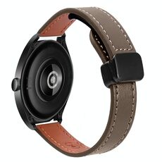 Cinturino in microfibra in pelle con fibbia magnetica sottile da 22 mm per Huawei Watch Buds (caramello macchiato)