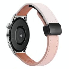 Cinturino per orologio in microfibra con fibbia magnetica sottile da 22 mm per Huawei Watch 3 Pro Nuovo (grigio elefante vitello)