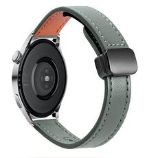Cinturino per orologio in microfibra con fibbia magnetica sottile da 22 mm per Huawei Watch 3 Pro Nuovo (nero)