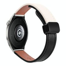 Cinturino in microfibra in pelle con fibbia magnetica sottile da 22 mm per Huawei Watch GT3 Pro 46 mm (marrone moka)