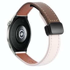 Cinturino in microfibra in pelle con fibbia magnetica sottile da 22 mm per Huawei Watch GT3 Pro 46 mm (albicocca)