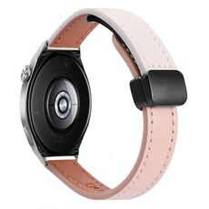 Cinturino in microfibra in pelle con fibbia magnetica sottile da 22 mm per Huawei Watch GT3 Pro 46 mm (grigio elefante vitello)