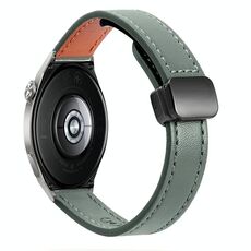 Cinturino in microfibra in pelle con fibbia magnetica sottile da 22 mm per Huawei Watch GT3 46 mm (nero)