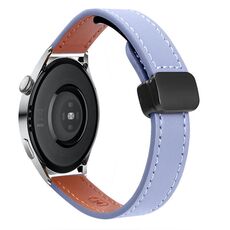 Cinturino in microfibra in pelle con fibbia magnetica sottile da 22 mm per Huawei Watch 3 Pro (albicocca + verde avocado)