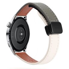 Cinturino in microfibra in pelle con fibbia magnetica sottile da 22 mm per Huawei Watch 3 (rosa Sakura)