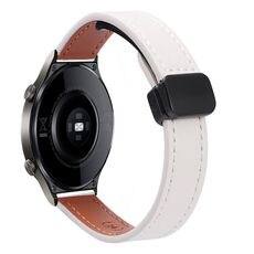 Cinturino in microfibra in pelle con fibbia magnetica sottile da 22 mm per Huawei Watch GT2 Pro (rosa + albicocca)