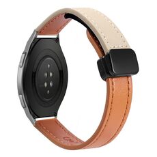 Cinturino in microfibra in pelle con fibbia magnetica sottile da 22 mm per Huawei Watch GT 2e (lavanda)