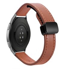Cinturino in microfibra in pelle con fibbia magnetica sottile da 22 mm per Huawei Watch GT 2e (verde avocado)