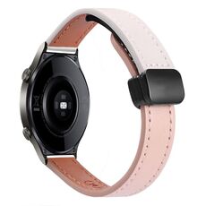Cinturino in microfibra in pelle con fibbia magnetica sottile da 22 mm per Huawei Watch GT2 46 mm (grigio elefante vitello)