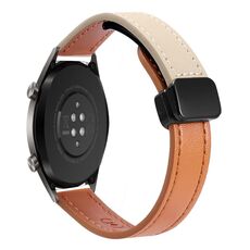 Cinturino per orologio in microfibra con fibbia magnetica sottile da 22 mm per Huawei Watch GT (lavanda)
