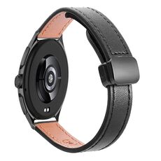 Per Xiaomi Watch 2 22mm Slim Magnetic Buckle Microfiber Leather Watch Band (Aimaorange+Crema Albicocca)