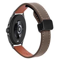 Per Xiaomi Watch 2 22mm Slim Magnetic Buckle Microfiber Leather Watch Band (Caramel Macchiato)