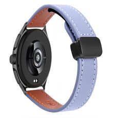 Per Xiaomi Watch 2 22mm Slim Magnetic Buckle Microfiber Leather Watch Band (Albicocca + Verde Avocado)
