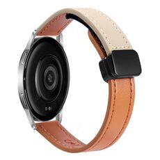 Per Xiaomi Watch S3 22mm Slim Magnetic Buckle Microfiber Leather Watch Band (Lavanda)