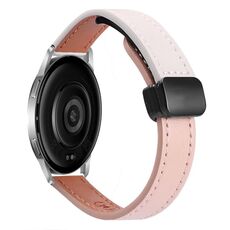 Per Xiaomi Watch S3 cinturino sottile in pelle microfibra con fibbia magnetica da 22 mm (vitello grigio elefante)