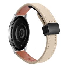 Per Xiaomi Watch S3 22mm Slim Magnetic Buckle Microfiber Leather Watch Band (crema albicocca)
