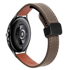 Per Xiaomi Watch 2 Pro 22mm Slim Magnetic Buckle Microfiber Leather Watch Band (Caramel Macchiato)