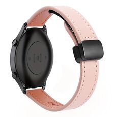 Per Xiaomi Watch S2 22mm Slim Magnetic Buckle Microfiber Leather Watch Band (Nero+Albicocca)