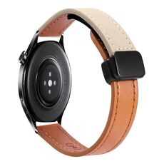 Per Xiaomi Watch S1 Pro 22mm Slim Magnetic Buckle Microfiber Leather Watch Band (Lavanda)