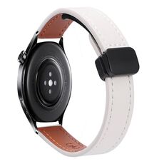 Per Xiaomi Watch S1 Pro 22mm Slim Magnetic Buckle Microfiber Leather Watch Band (Rosa + Albicocca)