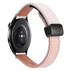 Per Xiaomi Watch S1 Pro 22mm Slim Magnetic Buckle Microfiber Leather Watch Band (Vitello Elephant Grey)