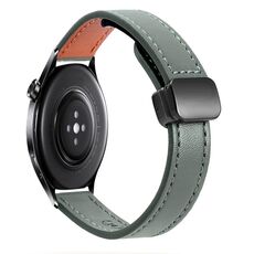 Per Xiaomi Watch S1 Pro 22mm Slim Magnetic Buckle Microfiber Leather Watch Band (Nero)