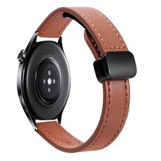 Per Xiaomi Watch S1 Active 22mm Slim Magnetic Buckle Microfiber Leather Watch Band (Avocado Green)