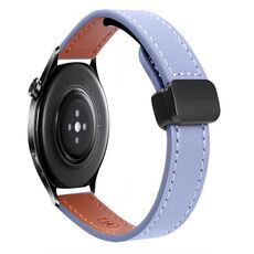 Per Xiaomi Watch S1 Active 22mm Slim Magnetic Buckle Microfiber Leather Watch Band (Albicocca+Verde Avocado)