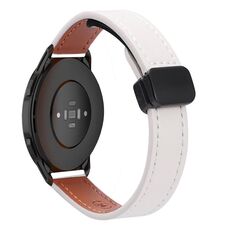 Per Xiaomi Watch Color 2 22mm Slim Magnetic Buckle Microfiber Leather Watch Band (Rosa + Albicocca)
