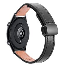 Per Honor Watch GS 4 22mm Slim Magnetic Buckle Microfiber Leather Watch Band (Aimaorange+Crema Albicocca)