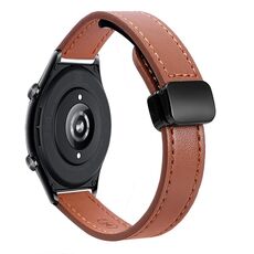 Per Honor Watch GS 4 22mm Slim Magnetic Buckle Microfibra Cinturino in Pelle per Orologio (Verde Avocado)