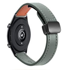 Per Honor Watch GS 4 22mm Slim Magnetic Buckle Microfibra Cinturino in Pelle (Nero)