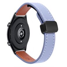 Per Honor Watch GS 4 22mm Slim Magnetic Buckle Microfiber Leather Watch Band (Albicocca + Verde Avocado)