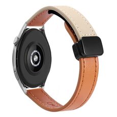 Per Honor Watch 4 Pro 22mm Slim Magnetic Buckle Microfibra Cinturino in Pelle (Lavanda)