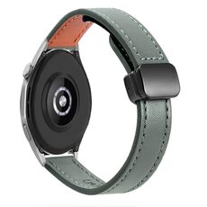 Per Honor Watch 4 Pro 22mm Slim Magnetic Buckle Microfibra Cinturino in Pelle (Nero)