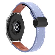 Per Honor Watch 4 Pro 22mm Slim Magnetic Buckle Microfibra Cinturino in Pelle (Albicocca+Verde Avocado)
