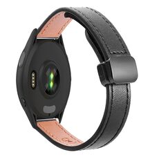 Per Honor Watch GS 3 22mm Slim Magnetic Buckle Microfiber Leather Watch Band (Aimaorange+Crema Albicocca)