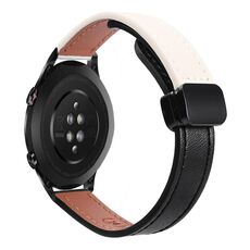 Per Honor Watch Dream 22mm Slim Magnetic Buckle Microfibra Cinturino in Pelle per Orologio (Marrone Moca)