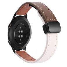 Per Honor Watch Dream 22mm Slim Magnetic Buckle Microfibra Cinturino in Pelle per Orologio (Albicocca)