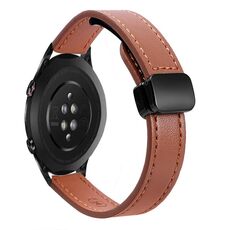 Per Honor Watch Dream 22mm Slim Magnetic Buckle Microfibra Cinturino in Pelle per Orologio (Verde Avocado)
