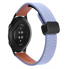 Per Honor Watch Dream 22mm Slim Magnetic Buckle Microfibra Cinturino in Pelle per Orologio (Albicocca+Verde Avocado)