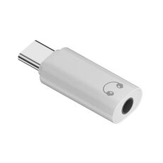 Adattatore di conversione da tipo C a spina per cuffie da 3,5 mm per decodifica audio DAC per iPhone 15 (bianco)