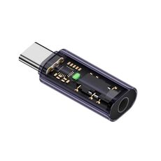 Adattatore di conversione da spina per cuffie da tipo C a 3,5 mm per decodifica audio DAC per iPhone 15 (viola)
