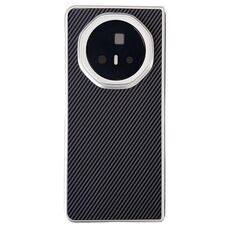Custodia pieghevole in pelle grana Kevlar per telefono Honor Magic V3 in fibra di carbonio (nero)