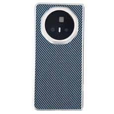 Custodia pieghevole in fibra di carbonio e pelle con grana Kevlar per telefono Honor Magic V3 (azzurro chiaro)