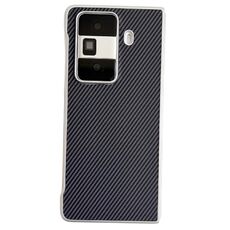 Custodia pieghevole in pelle e fibra di carbonio per Honor Magic VS3 Kevlar (nera)