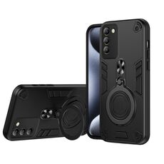 Per vivo Y100 IDN Metal Ring 360 gradi girevole supporto PC ibrido TPU custodia per telefono (nero)