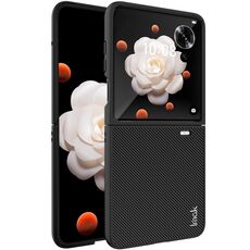 Custodia per telefono in fibra di carbonio PU + PC For Honor Magic V Flip imak Ruiyi Series