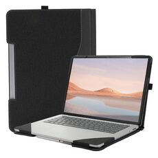 Per Microsoft Surface Laptop Studio 2 Custodia protettiva in pelle con trama in cotone per laptop (nero)