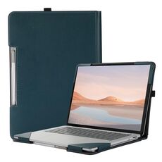 Per Microsoft Surface Laptop Studio 2 Custodia protettiva in pelle vegana per laptop (verde scuro)